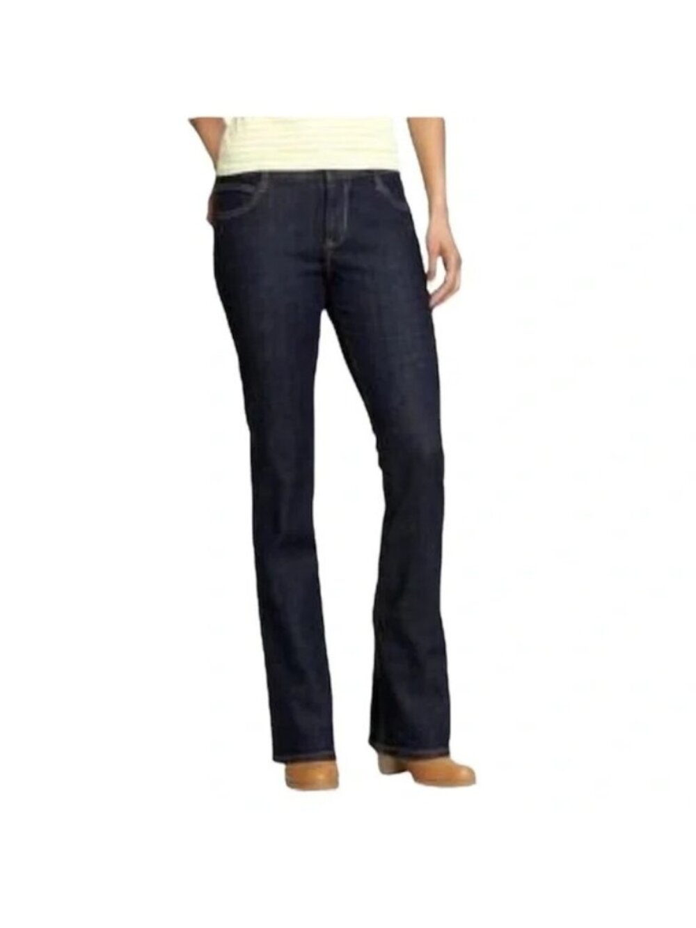 Old Navy The Dreamer Jeans Size 16 Regular Bootcut Denim Blue Dark Wash Retro